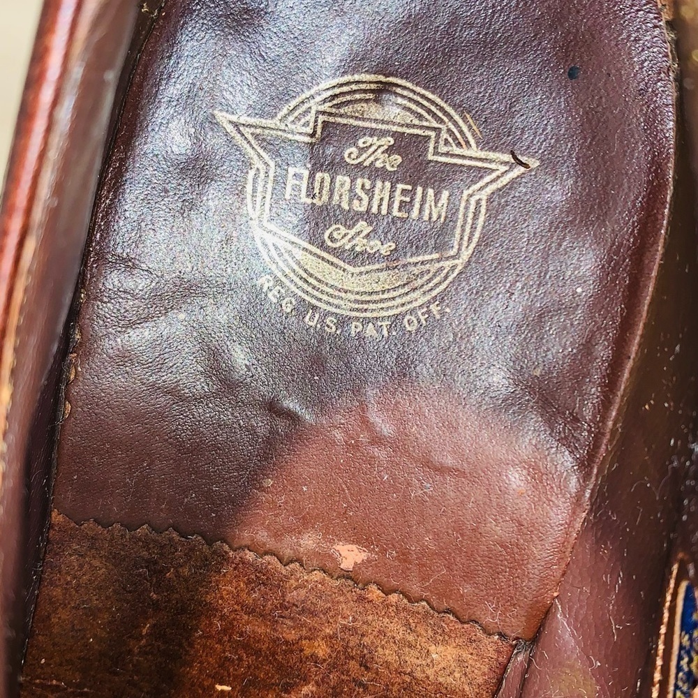 Florsheim Leather Plain Toe Derby. - Picture 15 of 16